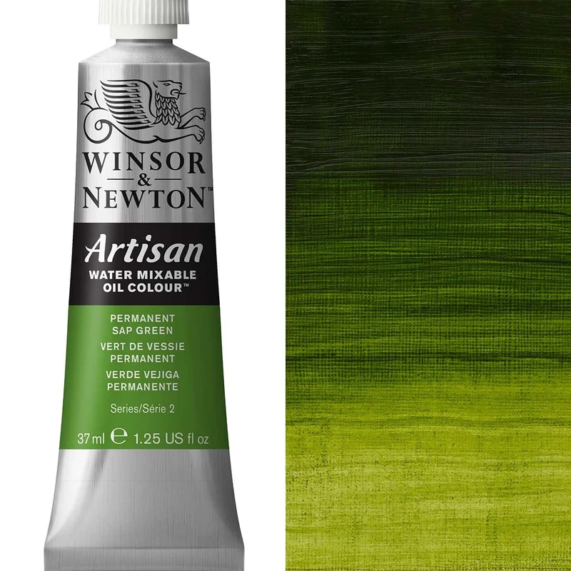 Winsor and Newton - Artisan Oil Colour Watermixable - 37ml - Permanent Sap Green