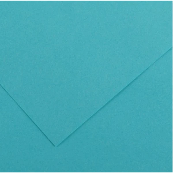 Canson - Vivaldi Poster Paper - 50 x 65cm 120gsm Turquoise Blue