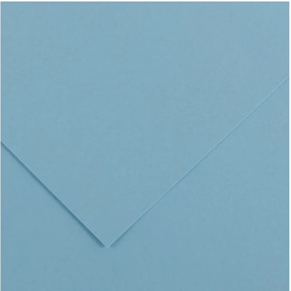 Canson - Vivaldi Poster Paper - 50 x 65cm 120gsm Sky Blue