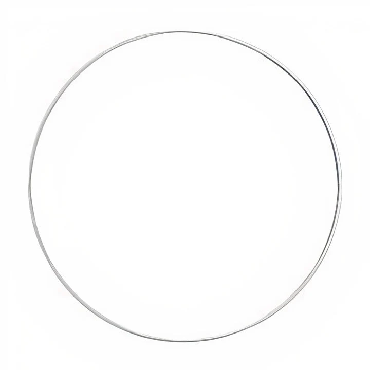 White Metal Ring for Decorating, 1 pc