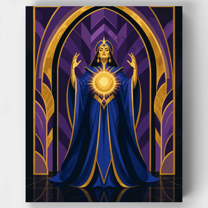 Celestial Sun Priestess - Paint by Numbers Kit