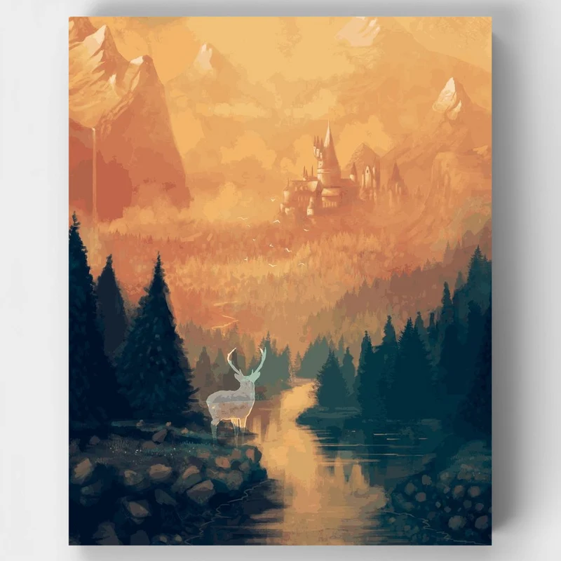 "Magic deer" Paint by Numbers Kit