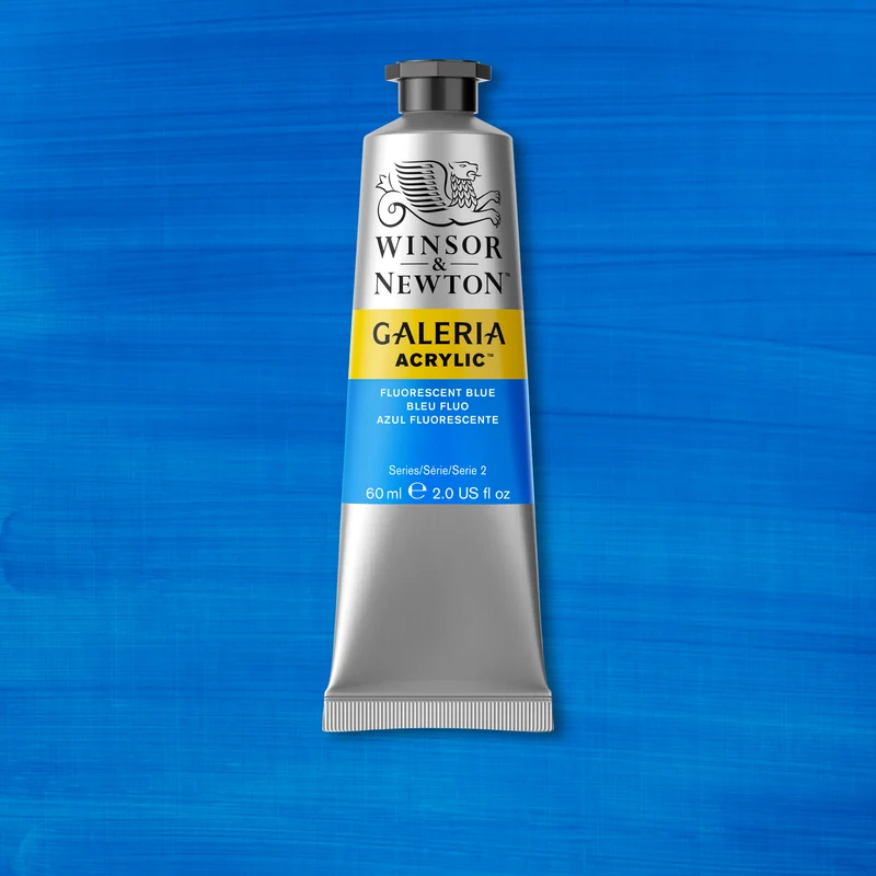 Winsor and Newton - Galeria Acrylic Colour - 60ml - Fluorescent Blue