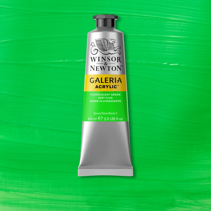 Winsor and Newton - Galeria Acrylic Colour - 60ml - Fluorescent Green