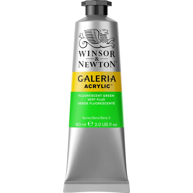 Winsor and Newton - Galeria Acrylic Colour - 60ml - Fluorescent Green