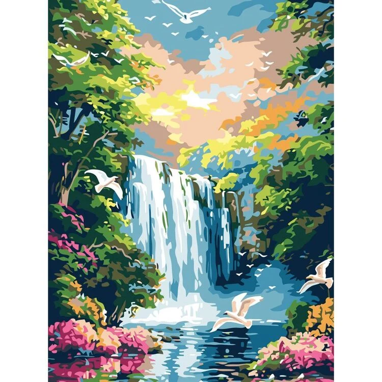 Reeves Paint by Numbers 12x16 inch - Hidden Oasis