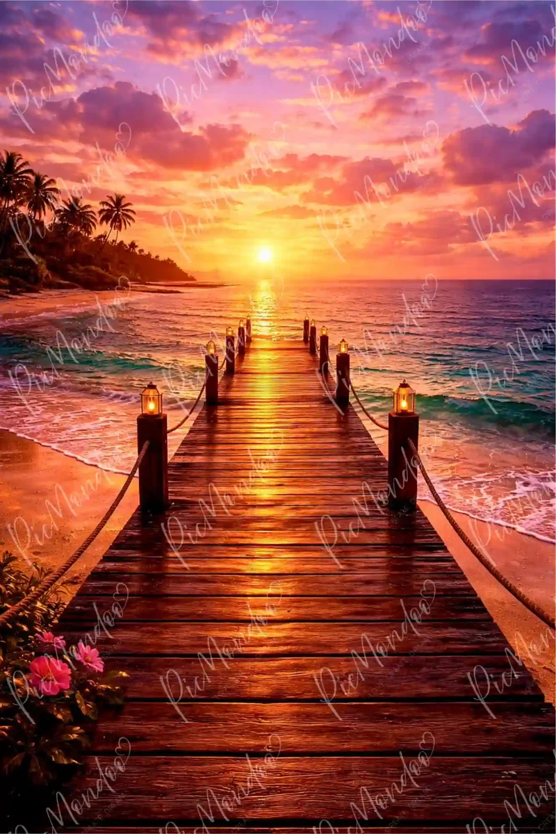 Diamond Painting - Dorthin, wo der Tag Frieden findet
