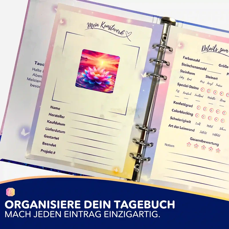 Aufkleber 5er-Set - Blüte zwischen den Welten