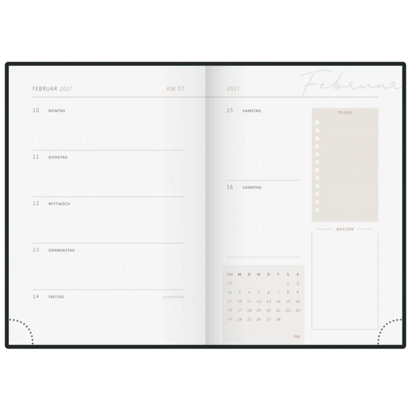 BRUNNEN YoungLine Buchkalender A5 Greeny 2027