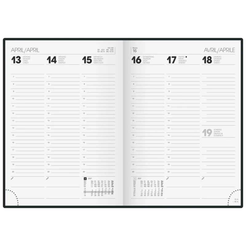BRUNNEN Buchkalender A5 Sunbirds 2027