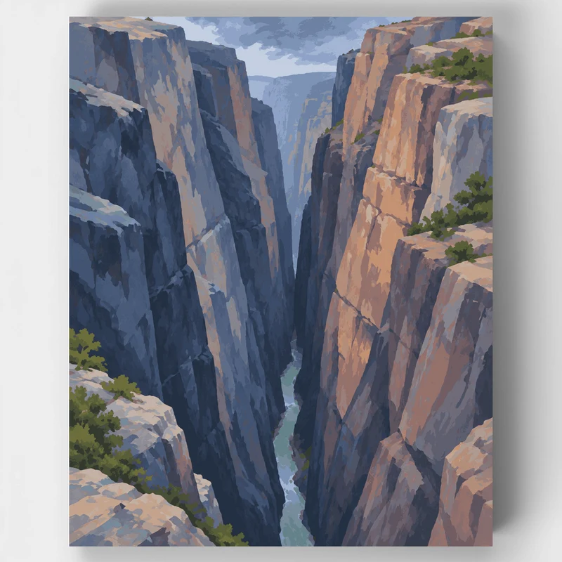 Chasm View Narrows - Paint by Numbers Kit