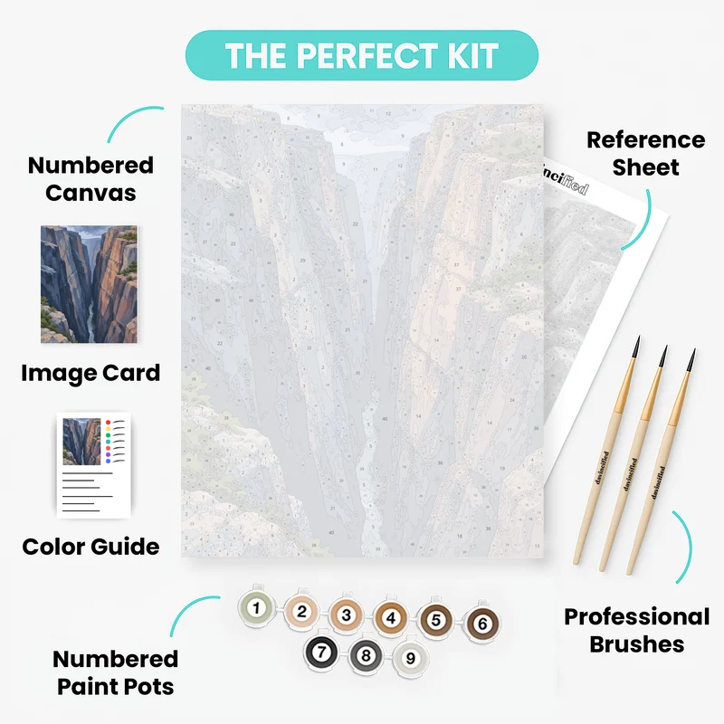 Chasm View Narrows - Paint by Numbers Kit