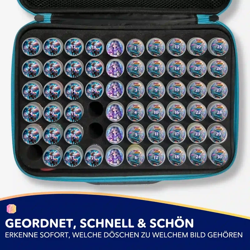 Döschenaufkleber - Feuerherz