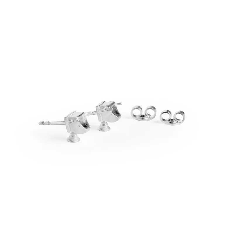 Kuh Ohrstecker Kuhkopf Silber