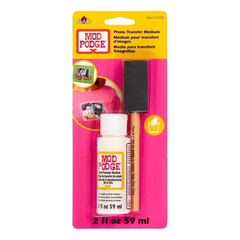 Mod Podge Photo Transfer Medium 59ml with Foam Brush