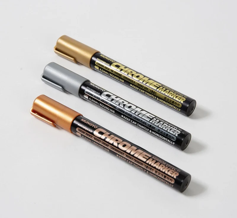 Mungyo Mirror Effect Chrome Marker Set 3