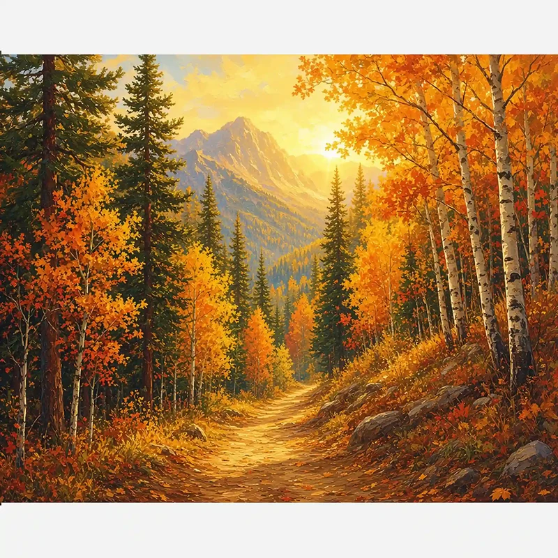 Malen nach Zahlen - Weg der Berge