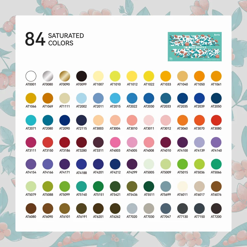 ARRTX 84 Colors Colored Pencils Set