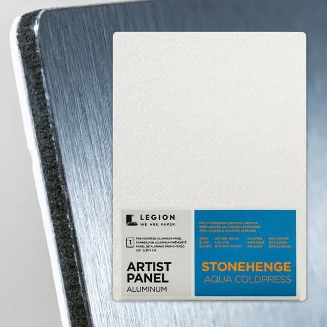 Stonehenge Aluminium Artist Panel Aqua Cold Press