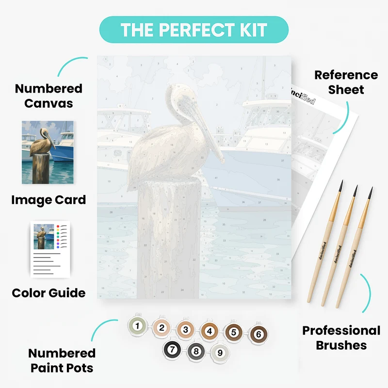 Marina Pelican Watch - Paint by Numbers Kit