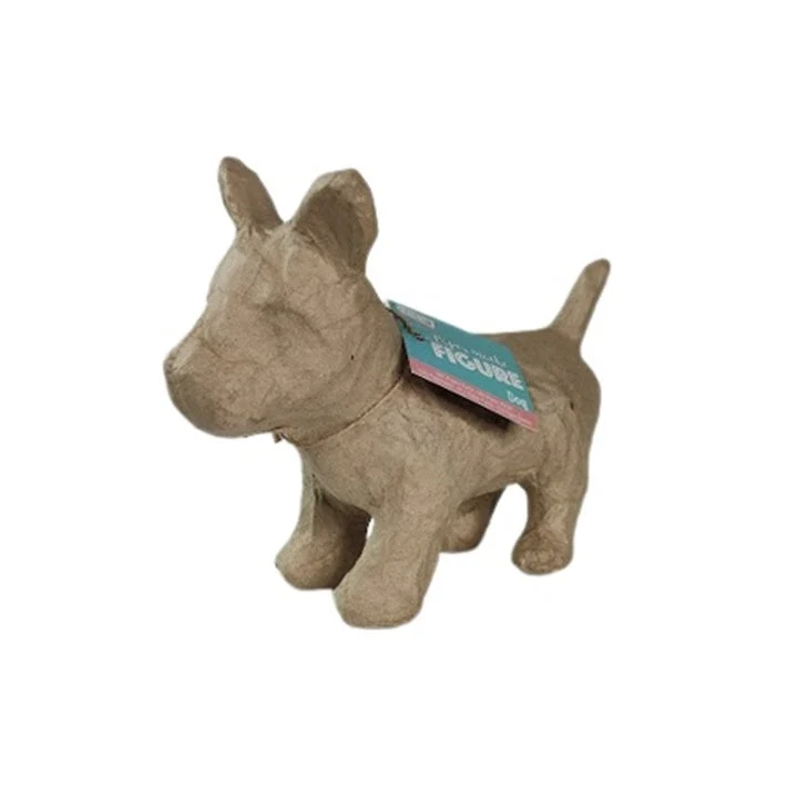 Paper Mache Dog Decoration, 14 cm