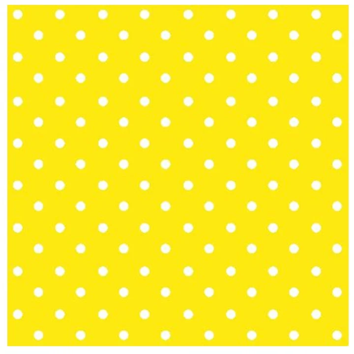 Decoupage Napkins Yellow Dots - 1 pc
