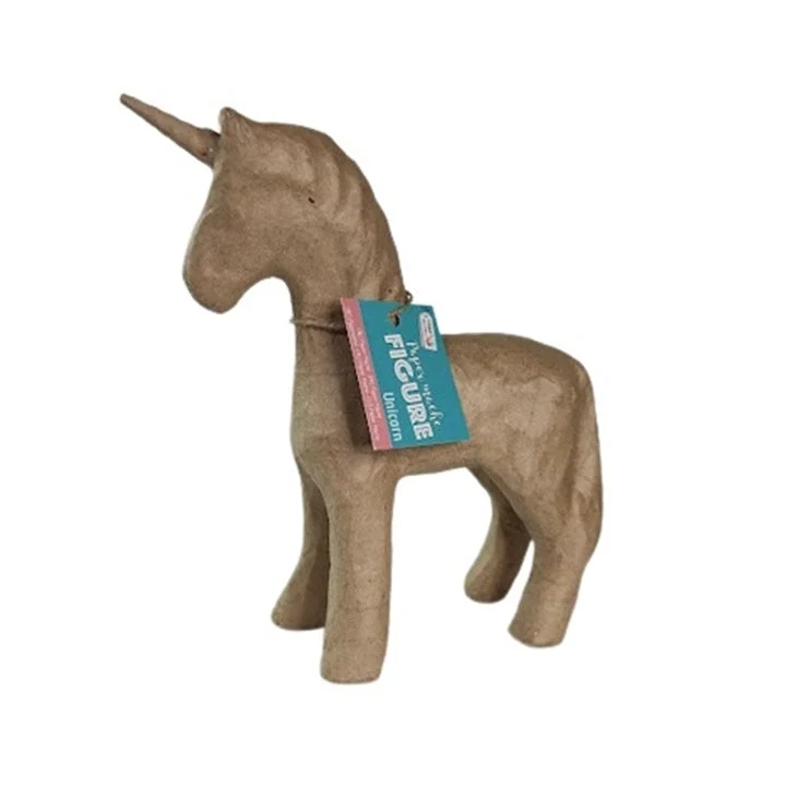 Paper Mache Decoration - Unicorn, 20 cm