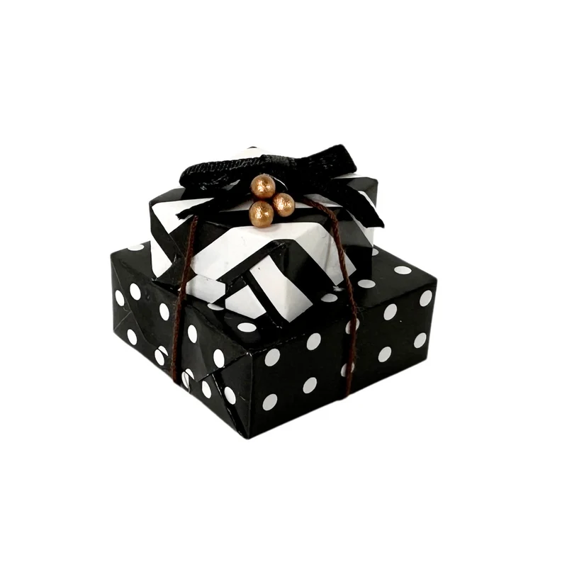 Geschenke schwarz/weiß