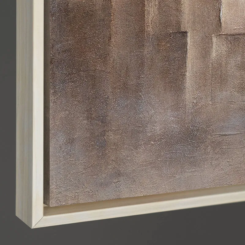 Handgemaltes minimalistisches Gemälde „Grenzen der Illusion" – 60x40 cm mit Rahmen