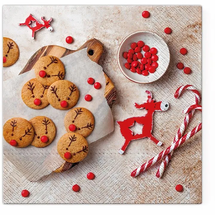 Christmas Gingerbread Decoupage Napkins - 1 pc