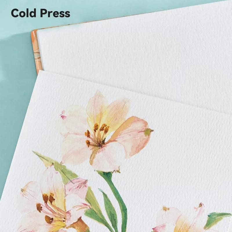Arrtx Square Watercolor Paper Drawing Sketchbook Journal 7.09"x7.09"