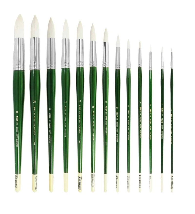 Neef 95 Round Stiff Synthetic Brush