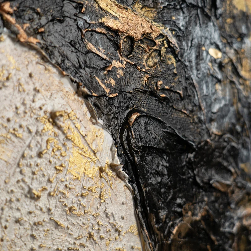 Handgemaltes Goldbaum-Gemälde „Baum des Reichtums" – 60x40 cm mit Rahmen