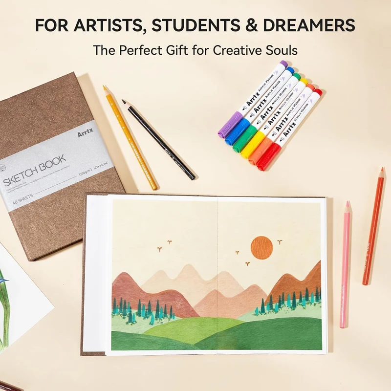 Arrtx Sketchbook A5 50%Cotton Drawing Paper