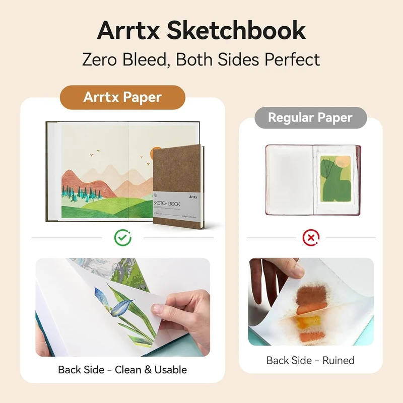 Arrtx Sketchbook A5 50%Cotton Drawing Paper
