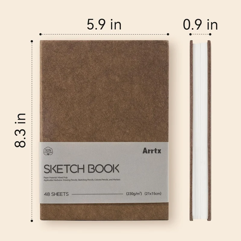 Arrtx Sketchbook A5 50%Cotton Drawing Paper