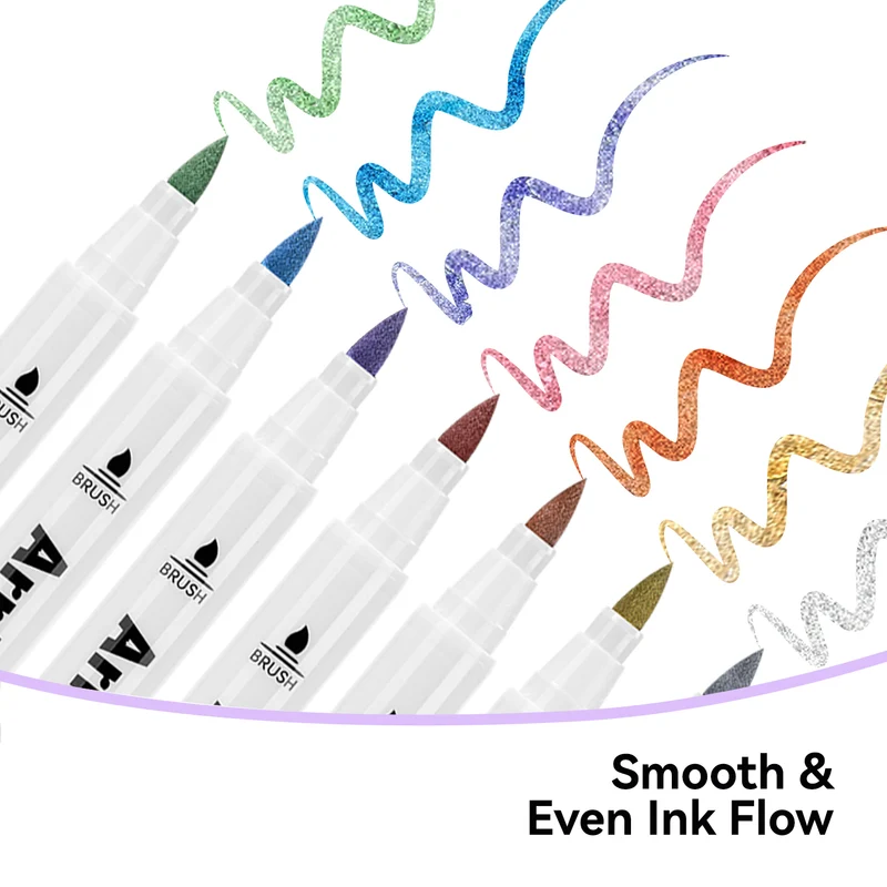 ARRTX Metallic Acrylic Markers 30 Colors