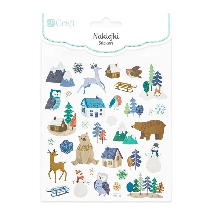 Set of 33 Winter Landscape Stickers