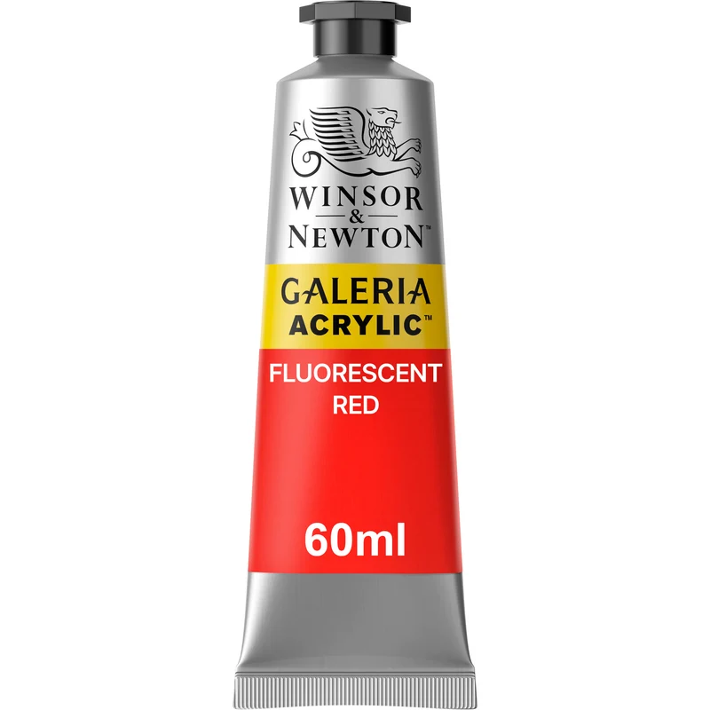 Winsor and Newton - Galeria Acrylic Colour - 60ml - Fluorescent Red
