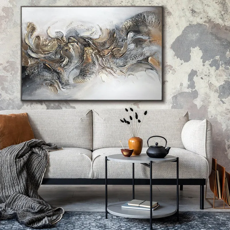 Acrylbild mit Rahmen handgemalte "Melodie II“
