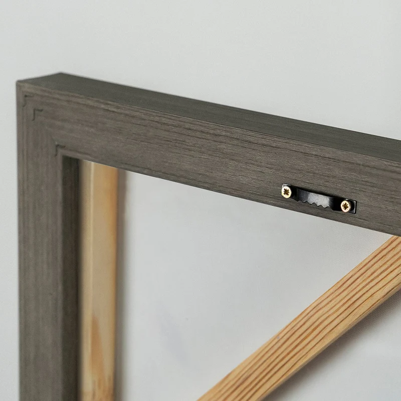 Wohnzimmer acrylbilder mit Rahmen, abstrakt modern "Anmut II"