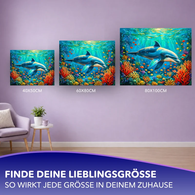 Malen nach Zahlen - Lächeln des Meeres