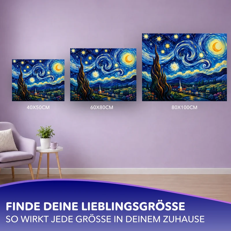 Malen nach Zahlen - Unter einem Himmel voller Träume