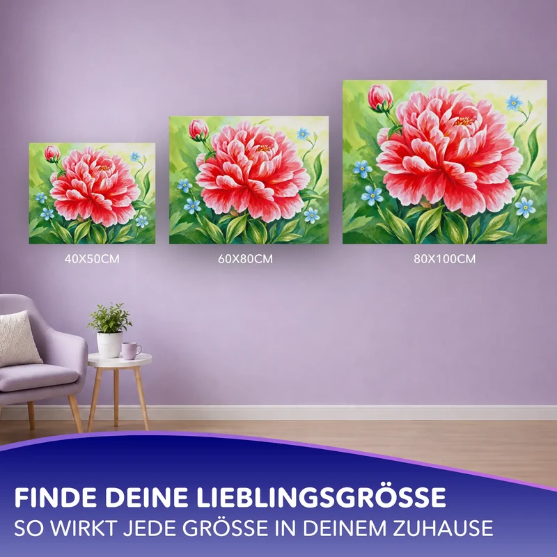 Malen nach Zahlen - Königin der Blüten