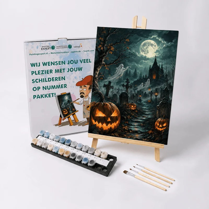 Malen nach Zahlen – Mitternacht auf dem Geisterfriedhof
