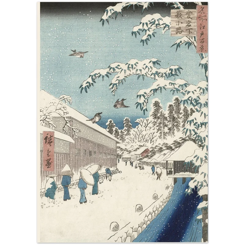 10 Karten mit Winterlandschaft
