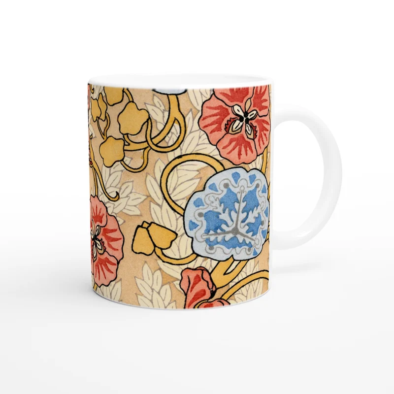 Keramiktasse Geranie