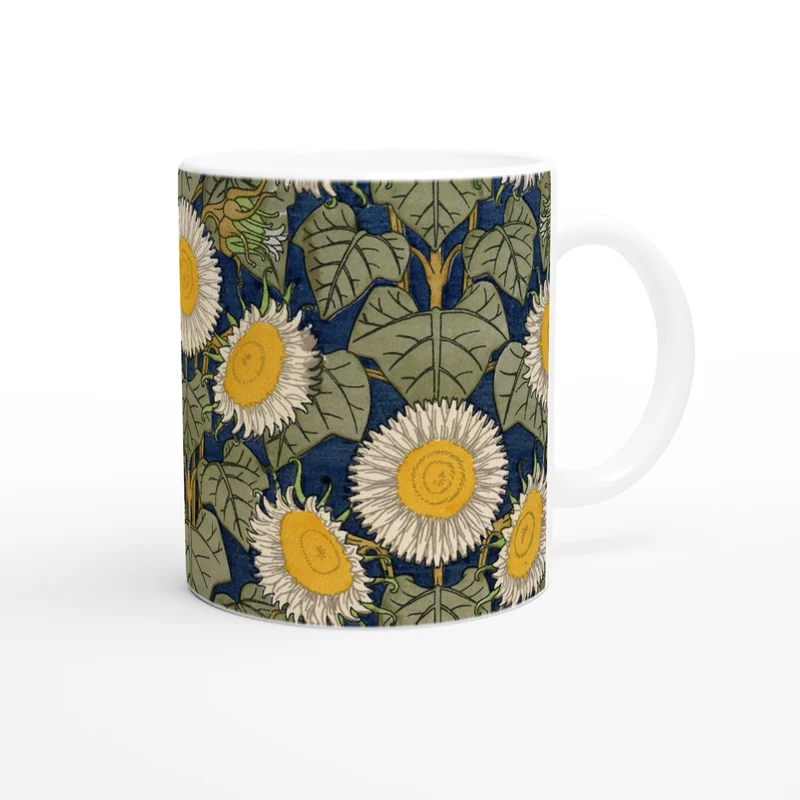 Keramiktasse Sonnenblumen