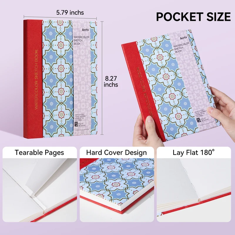 Arrtx Watercolor Paper Pad A5 Artist Journal Sketchbook
