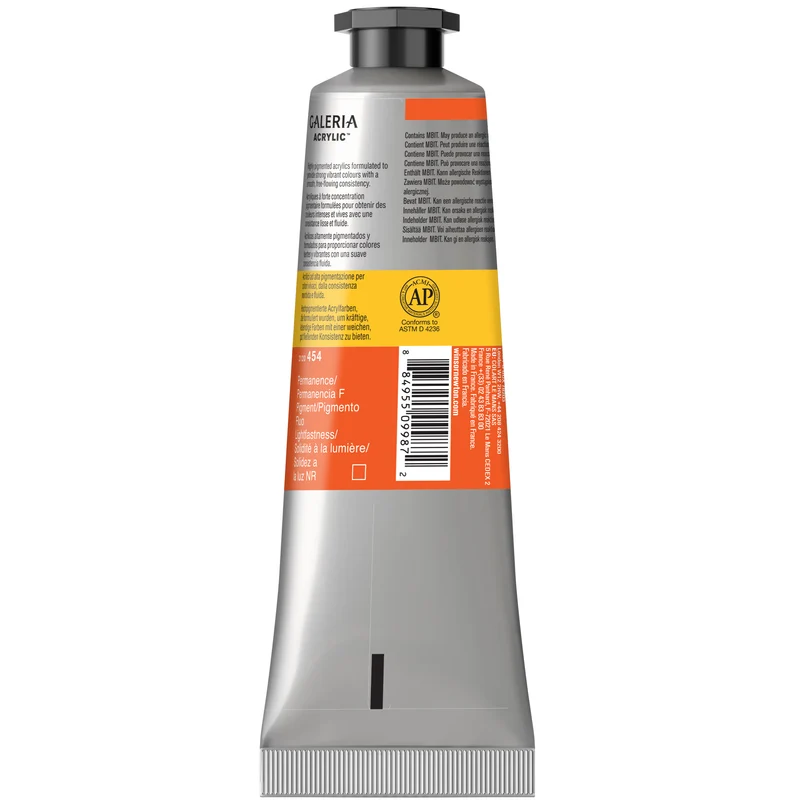 Winsor and Newton - Galeria Acrylic Colour - 60ml - Fluorescent Orange
